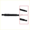 Black automotive gas spring with threaded ends and coiled compression for tailgate damper kit ford f-150 2021-2025