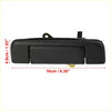 Black plastic tailgate handle for Toyota Hilux 1988-2015 with textured surface and metallic hardware backside view