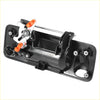 Black plastic tailgate handle for Toyota Tundra Tacoma with camera hole showing orange and silver metal parts back side