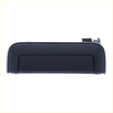 Black textured plastic tailgate handle with rectangular recessed panel and metallic latch for mitsubishi triton mq mr 2015 on