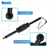 Black durable telescopic rod with rounded end cap and threaded connectors for tailgate power hatch lift toyota highlander
