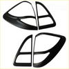 Black glossy plastic headlight trim pieces designed for mazda bt-50 2012-2020 taillight covers matte black