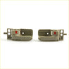 Tan door handle bezels with beige plastic and red accent buttons for toyota hilux sr5 hilux x2 set