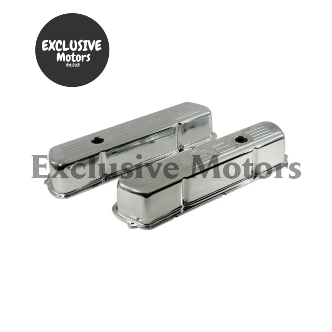 Holden V8 Tall Chrome Steel Valve Rocker Covers (1968-2000)
