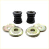 Black rubber tension rod bushings with ribbed texture and metallic washers for toyota hilux 1988-1997 use