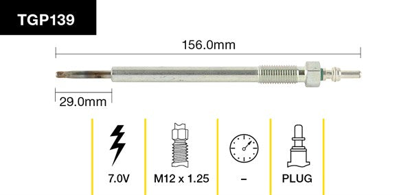 Tridon Glow Plug TGP139