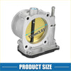 Silver aluminum throttle body actuator with 77mm diameter and gold valve plate for 2005-2009 toyota 4runner 4.7l v8