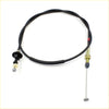 Black rubber-coated throttle cable with metallic ends and steel wire for Nissan Datsun 720 Ute Diesel 1980-1986
