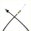 Black throttle cable with spherical knob brass fittings and exposed steel wire for nissan datsun 720 ute diesel 1980-1986