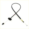 Black throttle cable for toyota hilux ln85 ln107 ln110 ln111 with metallic ends and black plastic housing shown from back side