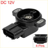 Black plastic dc 12v throttle position sensor with molded housing two mounting tabs and four-pin connector for Toyota Land Cruiser 1998-2002