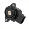 Black plastic throttle position sensor with circular mounting base and electrical connector for 1998 Toyota Land Cruiser