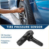 Black plastic tire pressure sensor with cylindrical stem designed for 433MHz Toyota RAV4 2013-2018 use