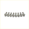 Set of seven chrome titanium turbo charger stud bolts with hex heads for ford courier wl-t 2.5l bike wheels