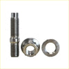 Shiny chrome titanium turbo charger stud kit with hex bolt nut and washer for ford courier wl-t 25l