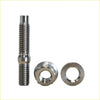 Shiny chrome titanium turbo charger stud kit bolt with nut and washer for ford falcon xr6 ba bf fg barra