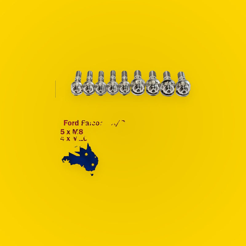 Titanium Turbo Charger Stud Kit for Ford Falcon XR6 BA/BF/FG Barra