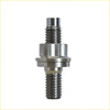 Silver metallic titanium turbo charger stud with hexagonal nut and flange collar for holden colorado rc 4jj1 3.0l