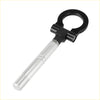 Black and silver metal tow hook trailer ring with circular loop for toyota avanza 2012-2023 black racing