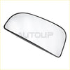 Black-framed tow mirror glass with smooth curved reflective surface for right outer convex use on dodge ram 1500 2500 3500