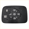 Black plastic back side of right heated towing mirror glass housing with wiring for dodge ram 2005–2008