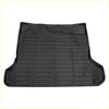 Black tpe cargo liner rear boot mat for toyota land cruiser prado with ribbed texture and reinforced edges