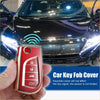 Red and gold tpu remote key fob case cover with four buttons for toyota rav4 le 2019-2020