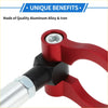 Red and black trailer ring eye towing hook handlebar clamp made of aluminum alloy and iron for toyota avanza 2010-2023