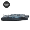 Black plastic car battery with rectangular shape and visible terminals for ford ranger tke transmission filter kit use
