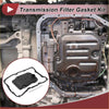 Black plastic transmission filter gasket kit with metal clips and rubber seals for toyota sequoia 2001-2023