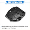 Black plastic engine oil pan with metallic rim and mounting holes for toyota voxy 2.0l transmission filter kit back side
