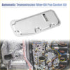 Silver metallic automatic transmission filter oil pan gasket kit with rectangular shape for toyota hiace 2tr-fe