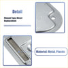 Silver metal and plastic transmission filter oil pan with mesh insert for 2001-2004 toyota tacoma shown from back side