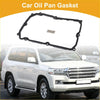 Black rubber transmission filter oil pan gasket with metallic fasteners for toyota land cruiser 2015 back side