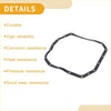 Black rubber transmission filter and oil pan gasket for toyota rav4 iii with evenly spaced mounting holes