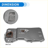 Silver metallic transmission fluid filter oil pan with textured raised edge for toyota 4runner 2010-2023