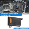 Black plastic automatic transmission fluid filter oil pan with visible orange filter for Toyota Noah 2.0L 2001-2007