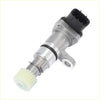 Silver metallic transmission speed sensor for toyota previa with black connector and white gear at one end