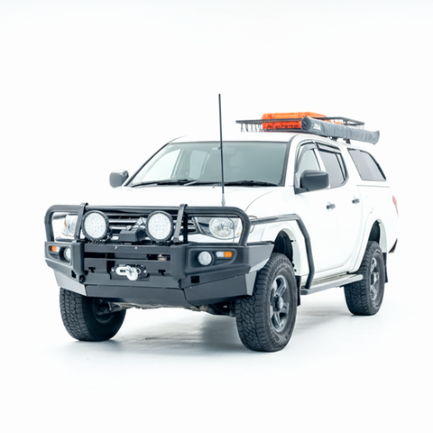 Rockarmor Premium Steel Bullbar - Mitsubishi Triton Mn/Ml 2006-2015 (Bumper Cut)