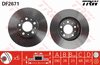 TRW Brake Rotor Pair 280mm Rear DF2671S