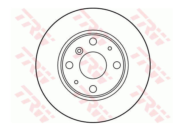 TRW Brake Rotor Single 234mm Front DF3114S