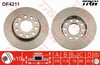 TRW Brake Rotor Single 255mm Rear DF4211S