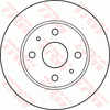 TRW Brake Rotor Pair Front DF4887S
