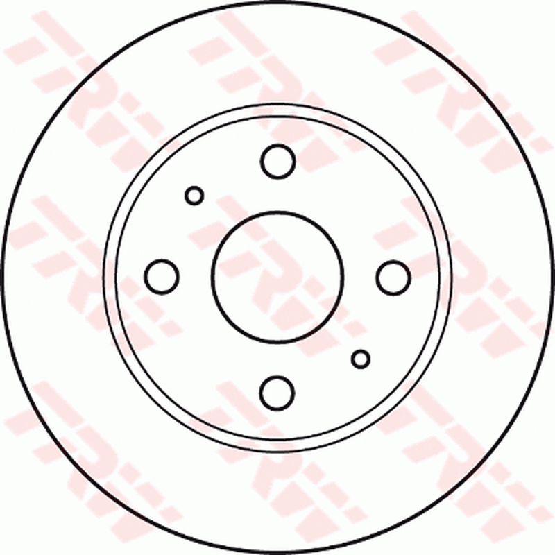 TRW Brake Rotor Pair Front DF4887S