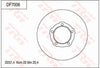TRW Brake Rotor 257.4mm Front DF7006S