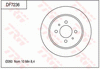 TRW Brake Rotor Pair 260mm Rear DF7236S