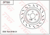 TRW Brake Rotor Single 330mm Rear DF7350S