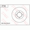 TRW Brake Rotor 230mm Front DF7385S