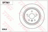 TRW Brake Rotor Pair 290.8mm Rear DF7861S