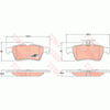 TRW Dtec Brake Pad Set Rear GDB1621DT